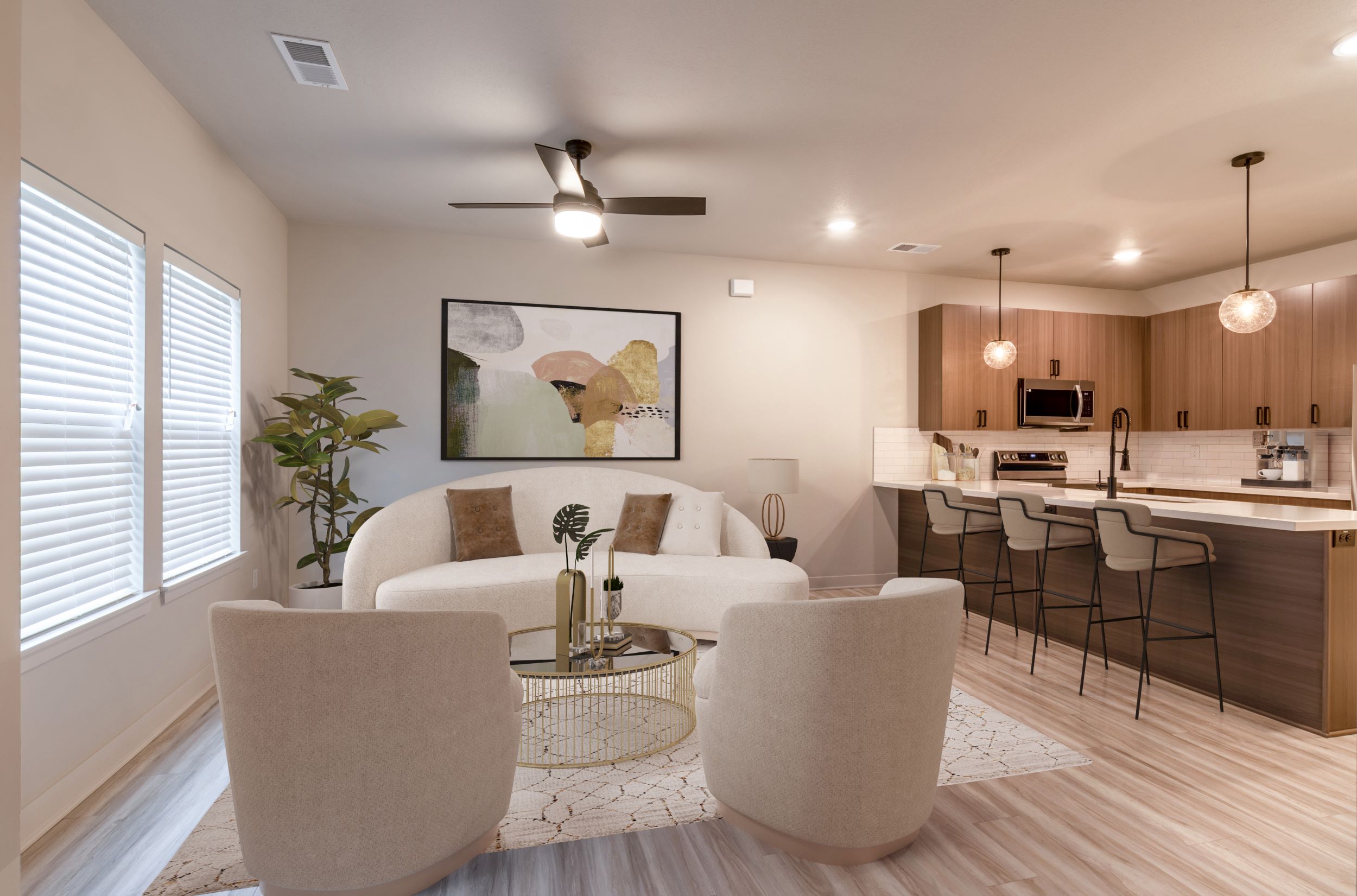 Open Layouts with Designer LVT Floors