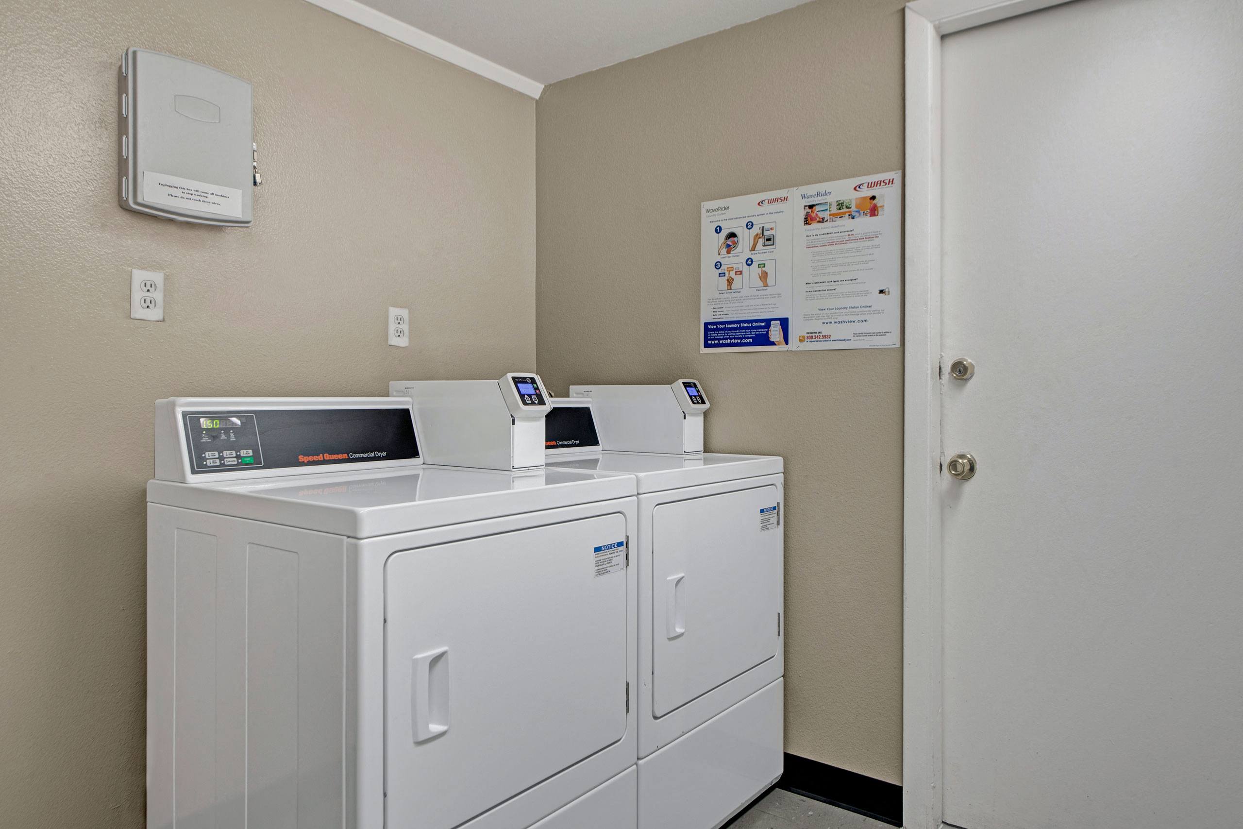 Hyde Park laundry room on site