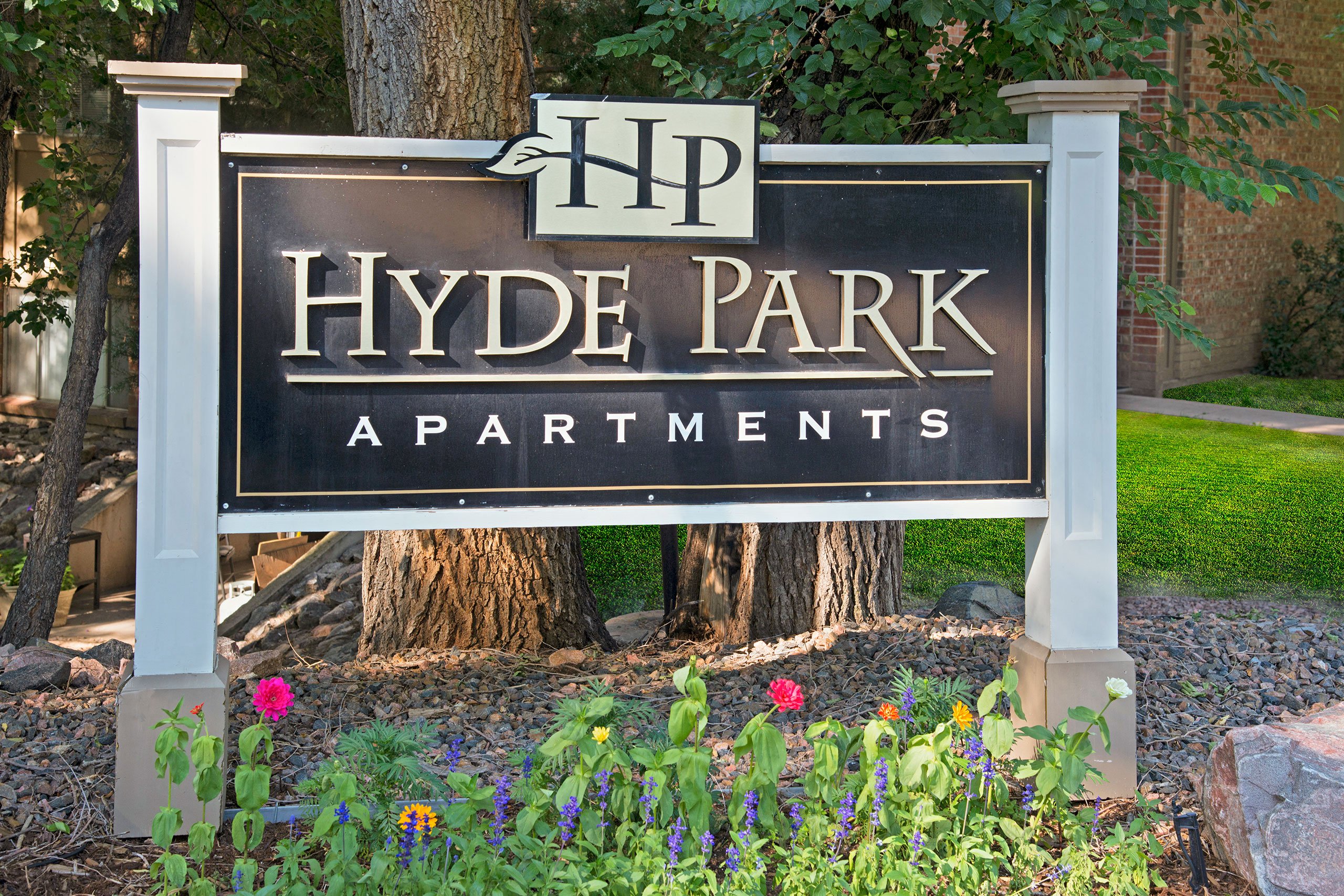 Hyde Park External Signage With Logo
