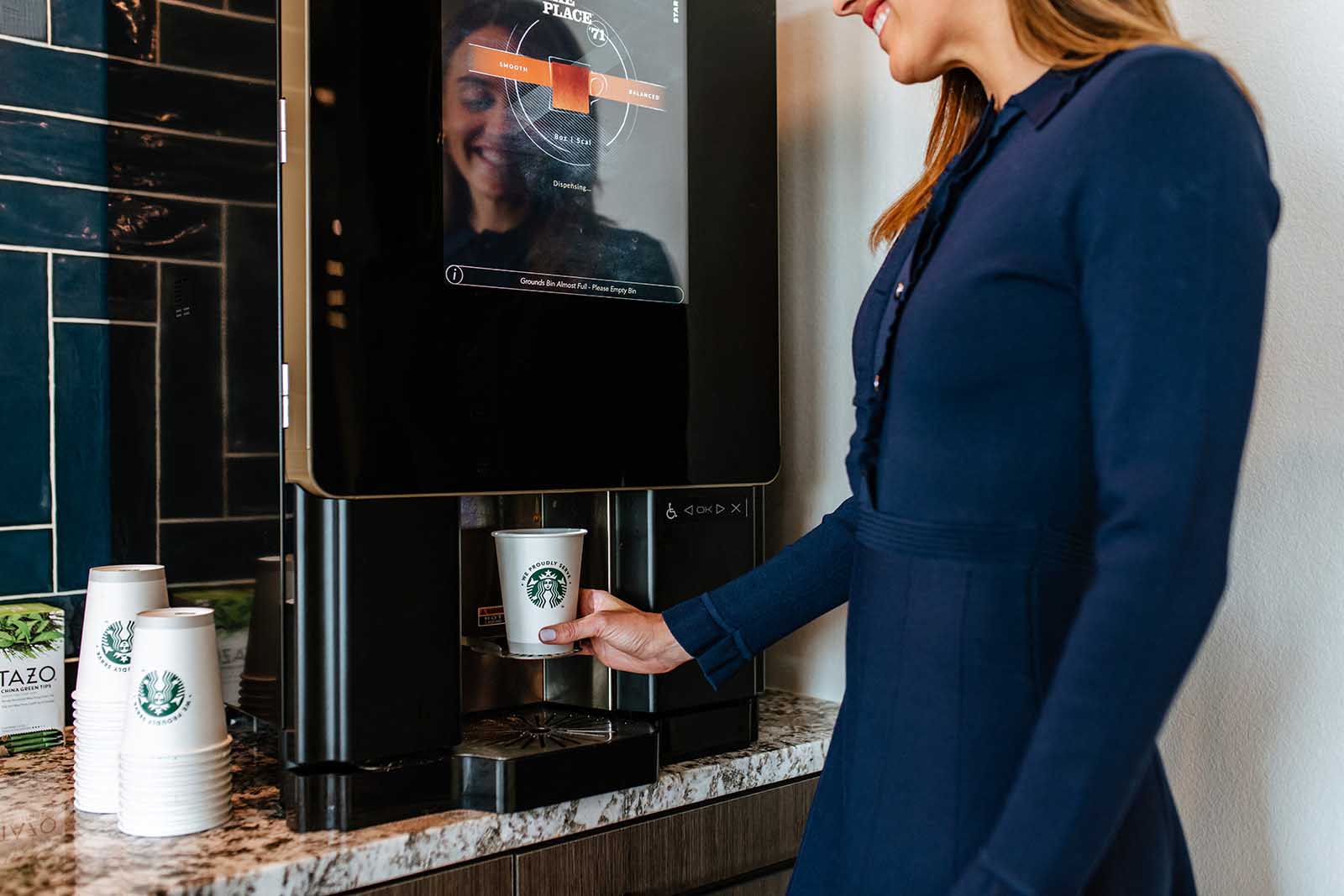 Starbucks coffee bar