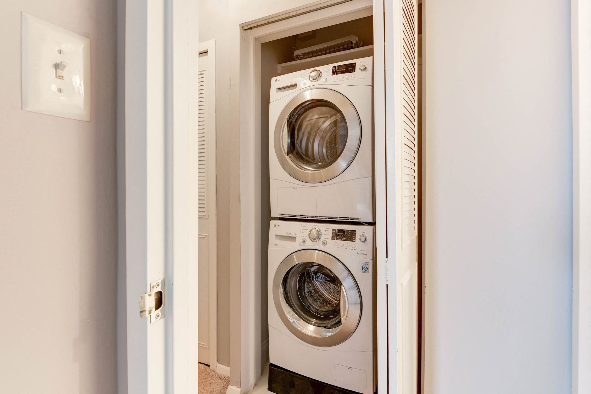 Washer and dryer in select homes