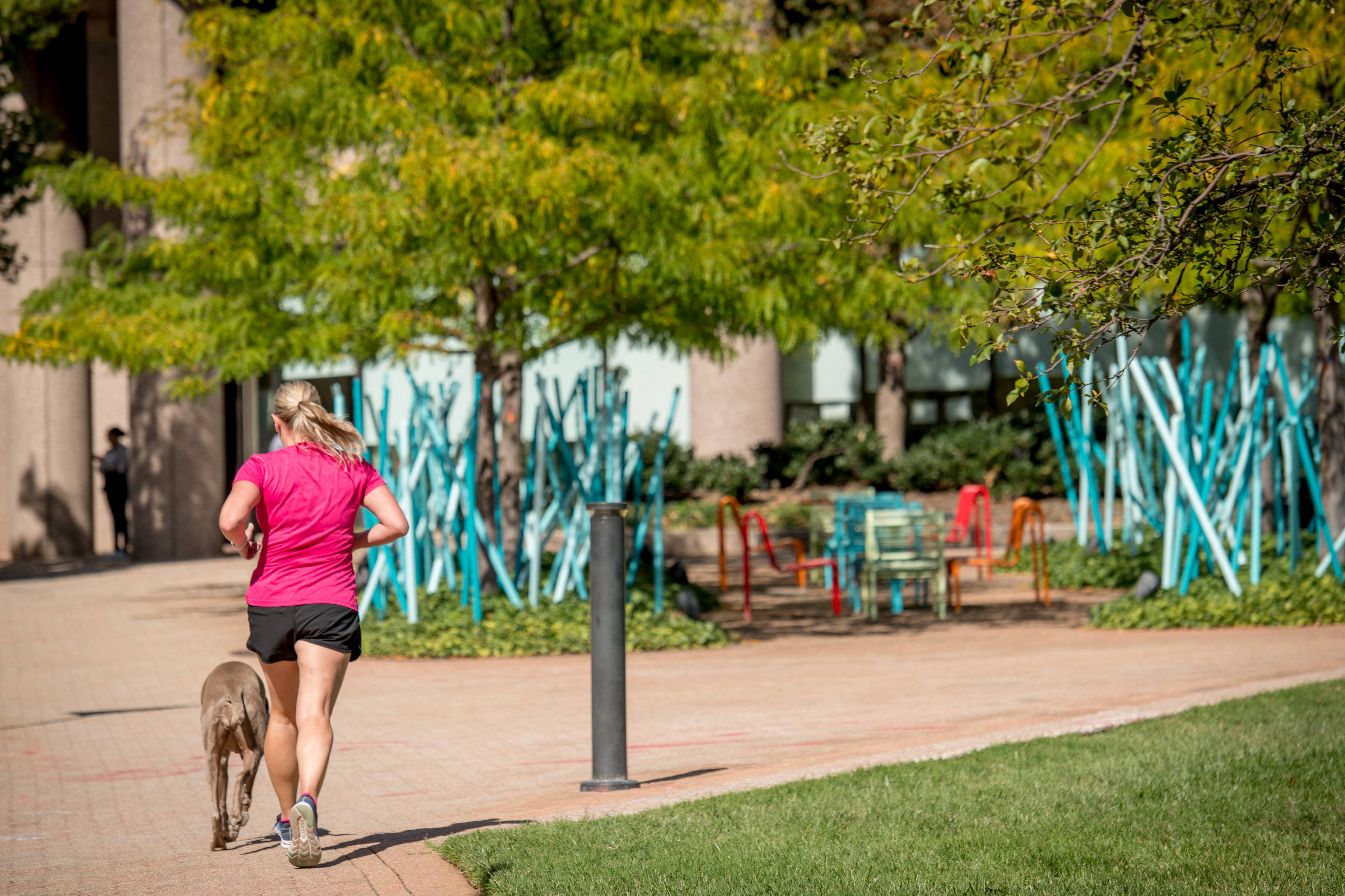 Runners and bikers delight with ample paths