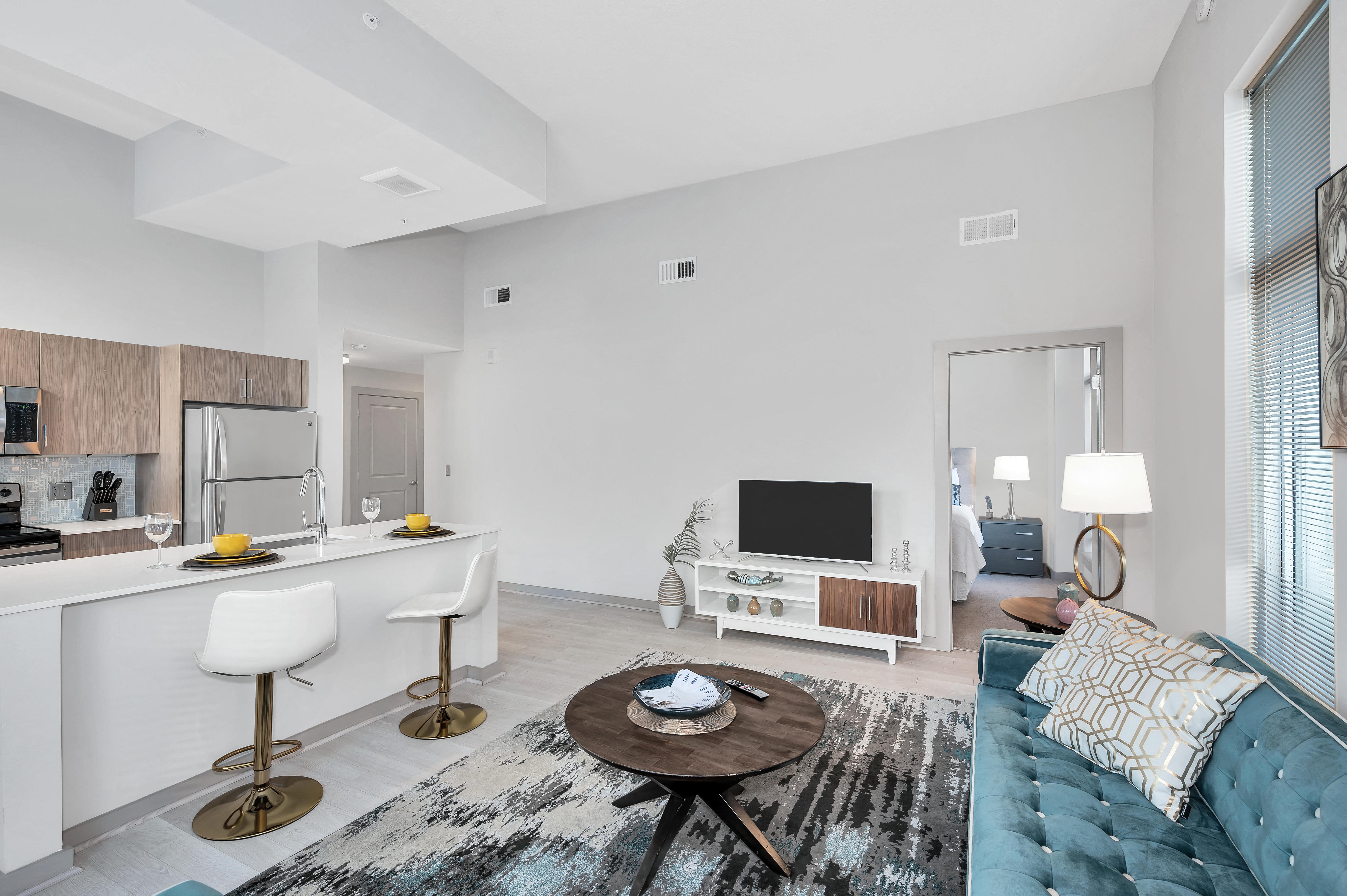 Open design excellent for entertaining Open design excellent for entertaining