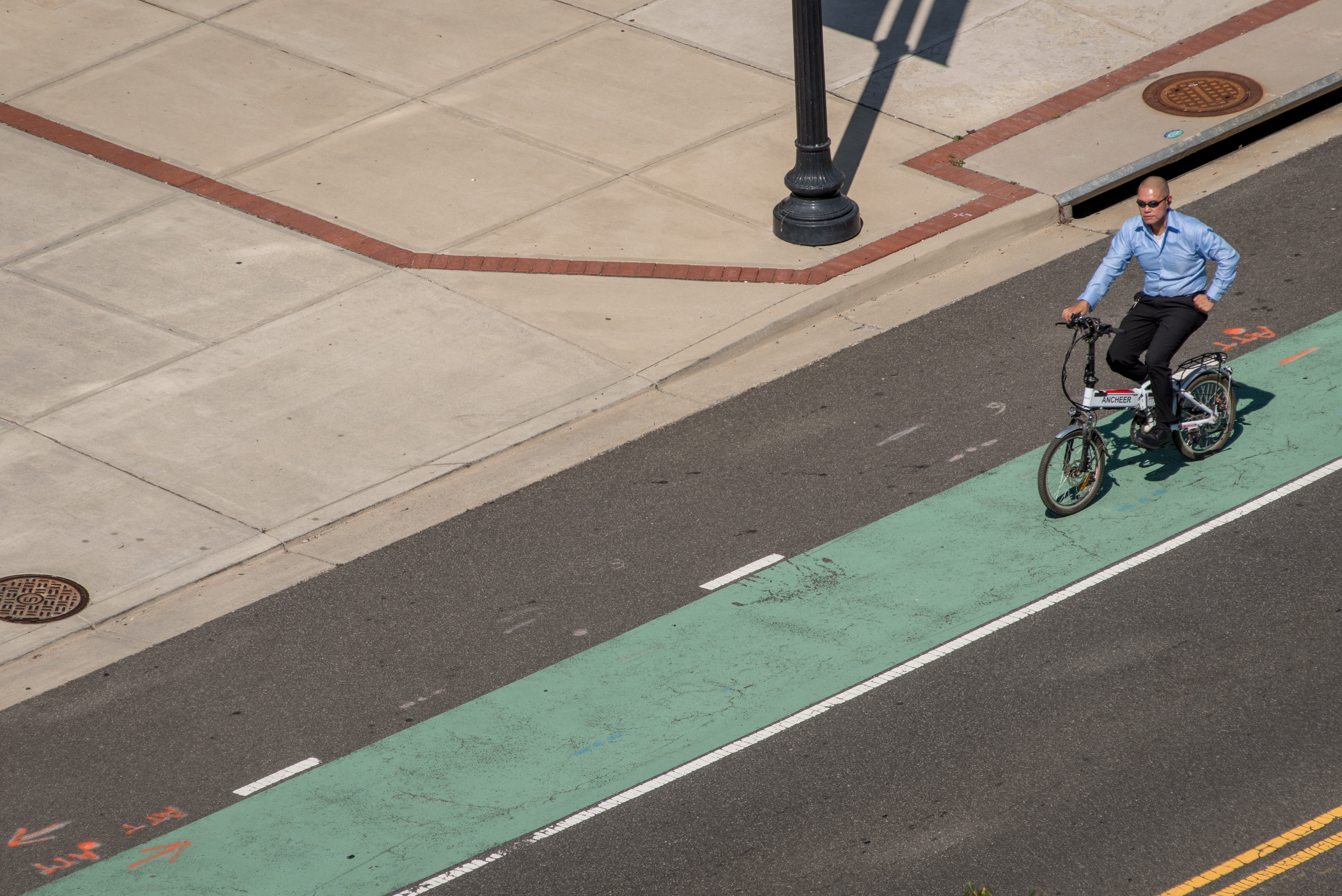 Bike share lanes throughout local roadways