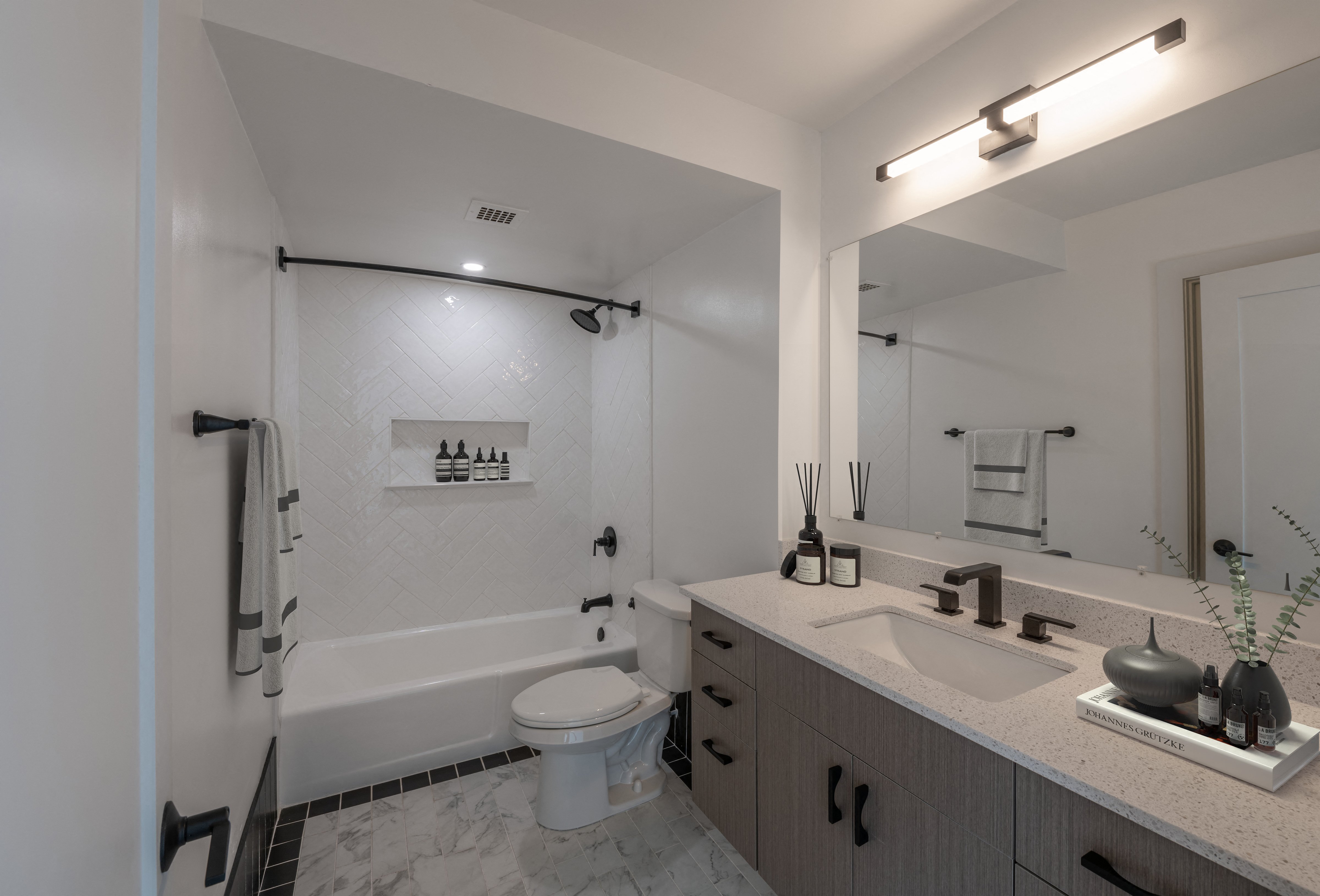 Premium Black Finish - tile-crafted bathrooms providing spa-like retreat