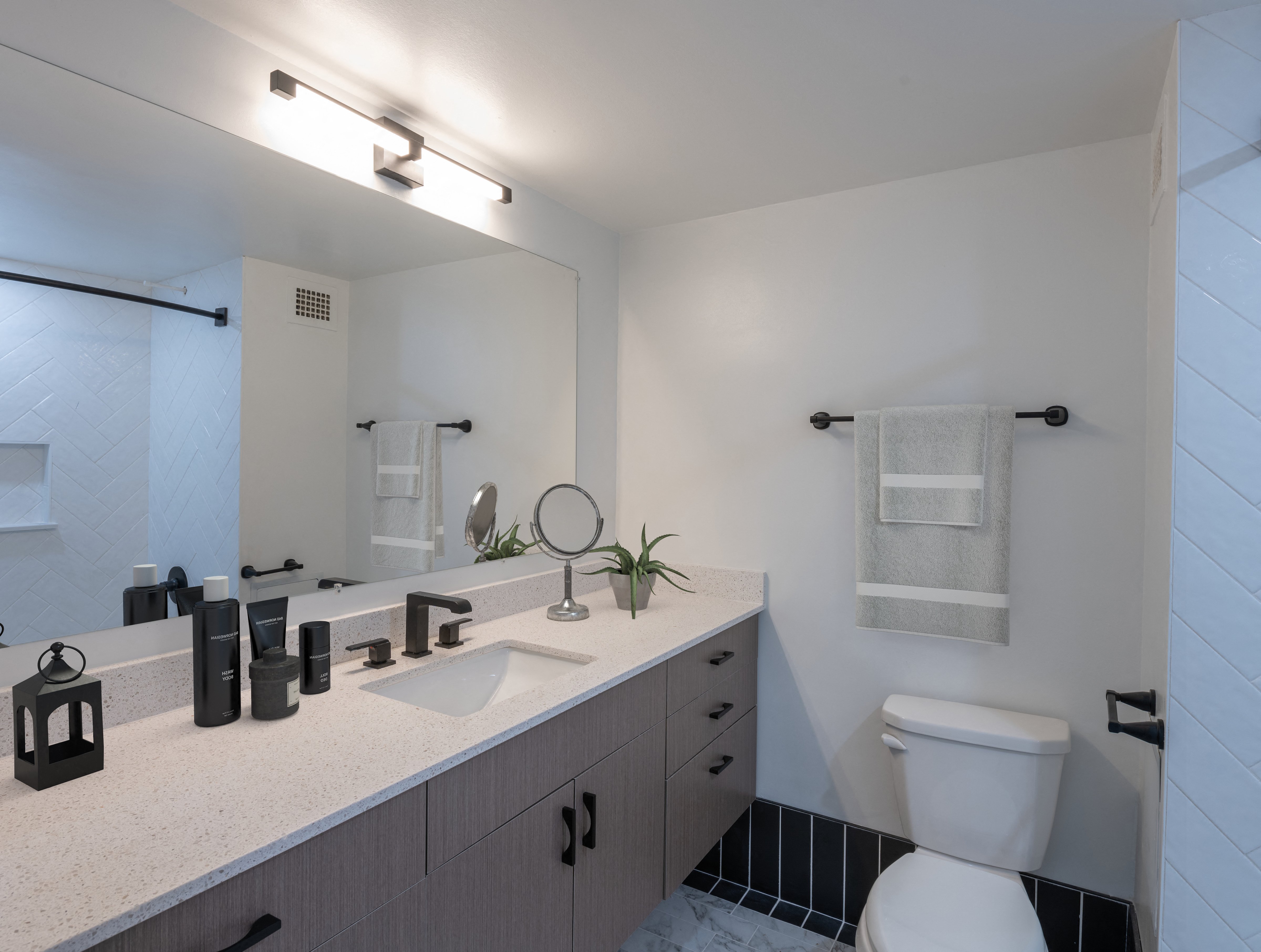 Premium Black Finish - tile-crafted bathrooms providing spa-like retreat