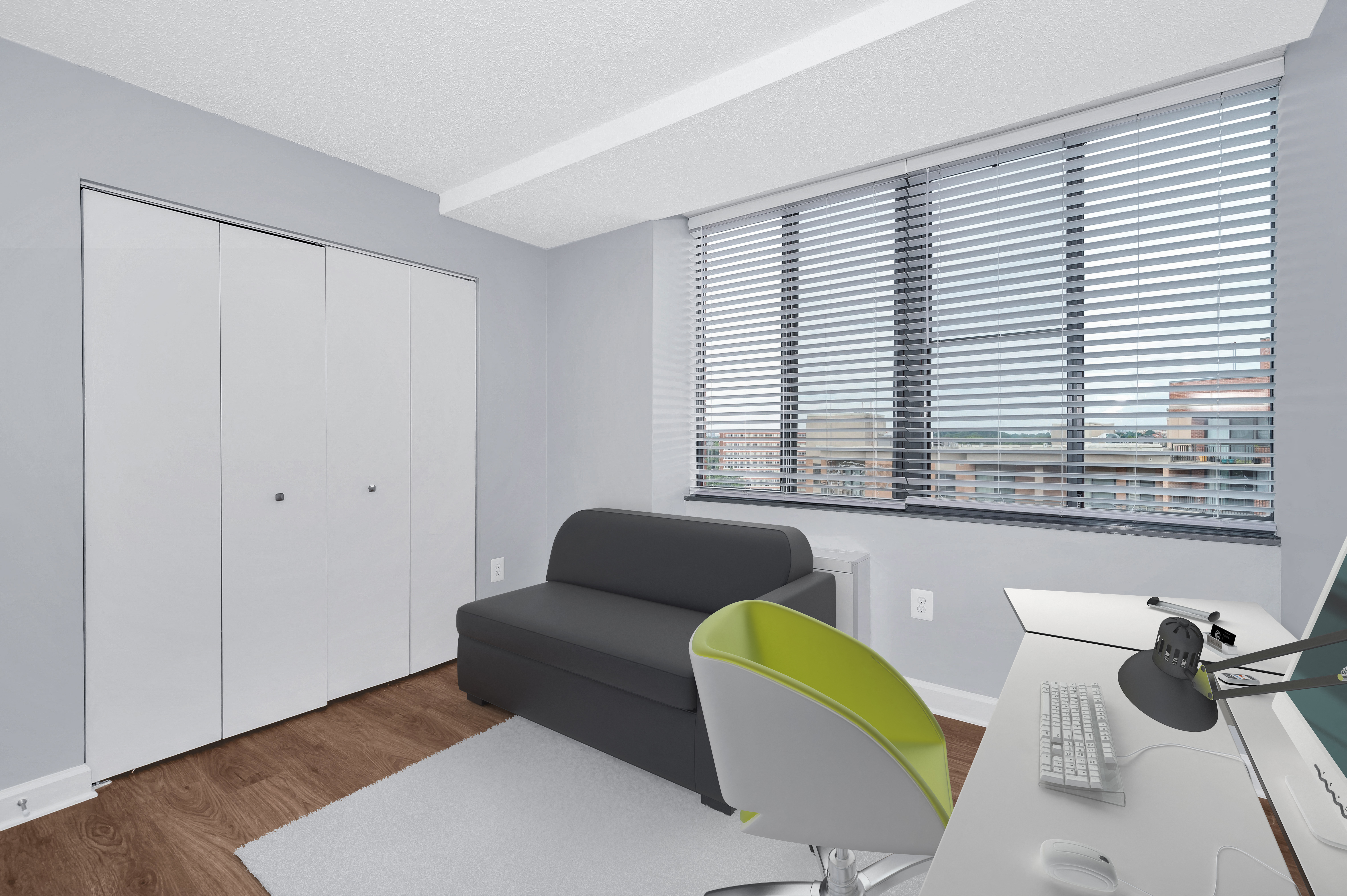 Second bedroom in select layouts perfect for home office Second bedroom in select layouts perfect for home office