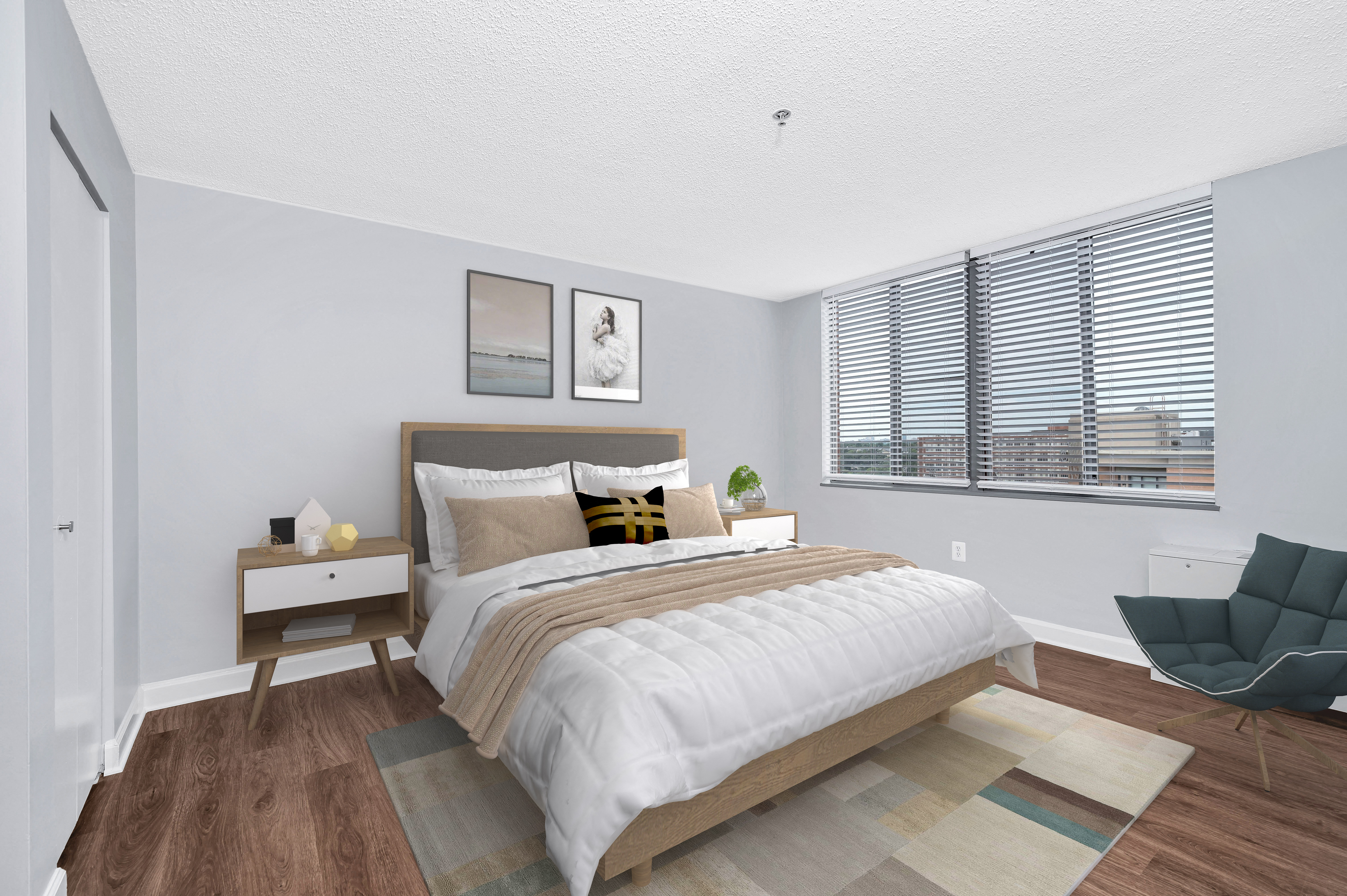 Large bedrooms with storage space Large bedrooms with storage space