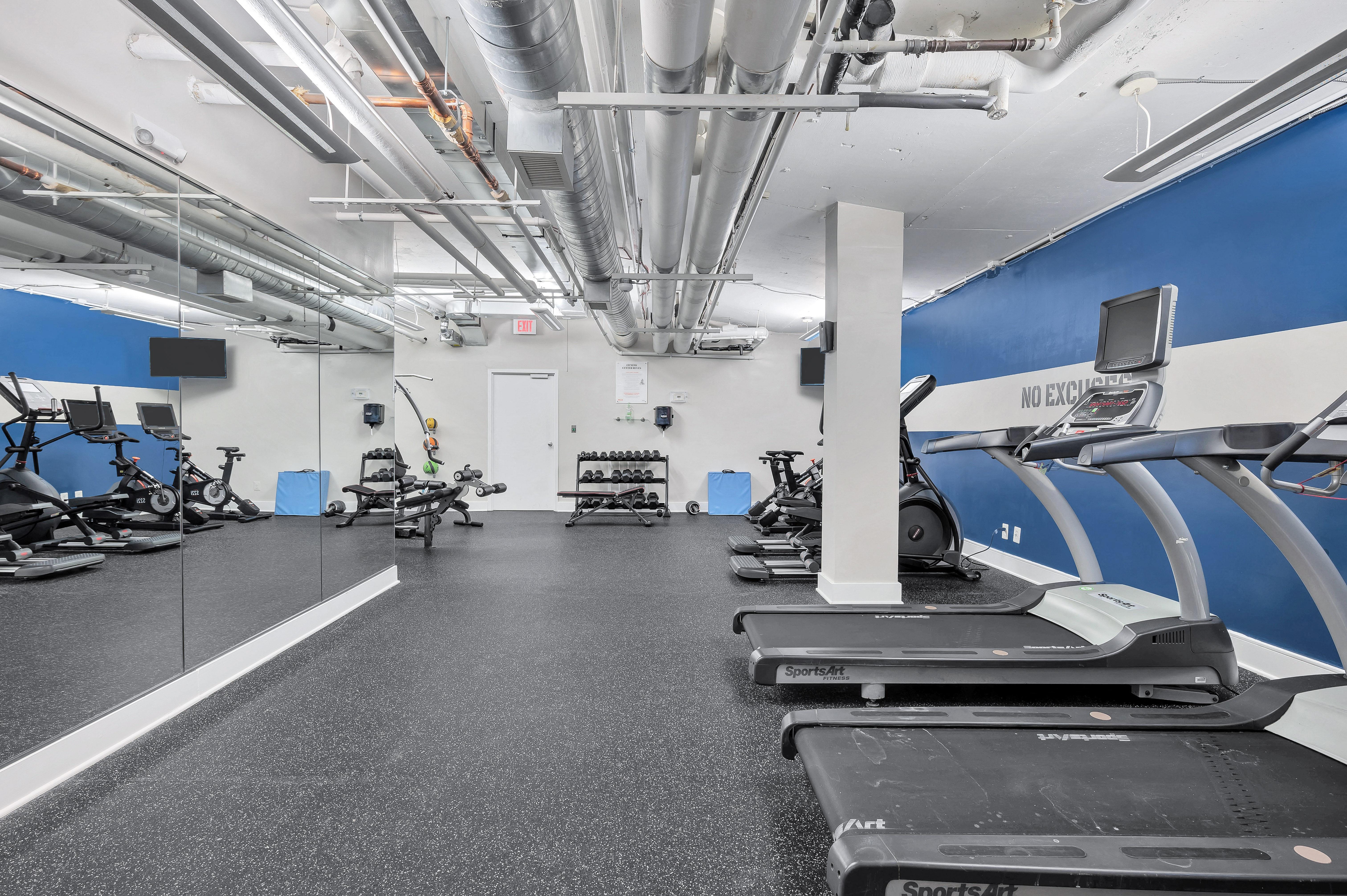 Updated Fitness Center with Cardio and Strength Training Equipment