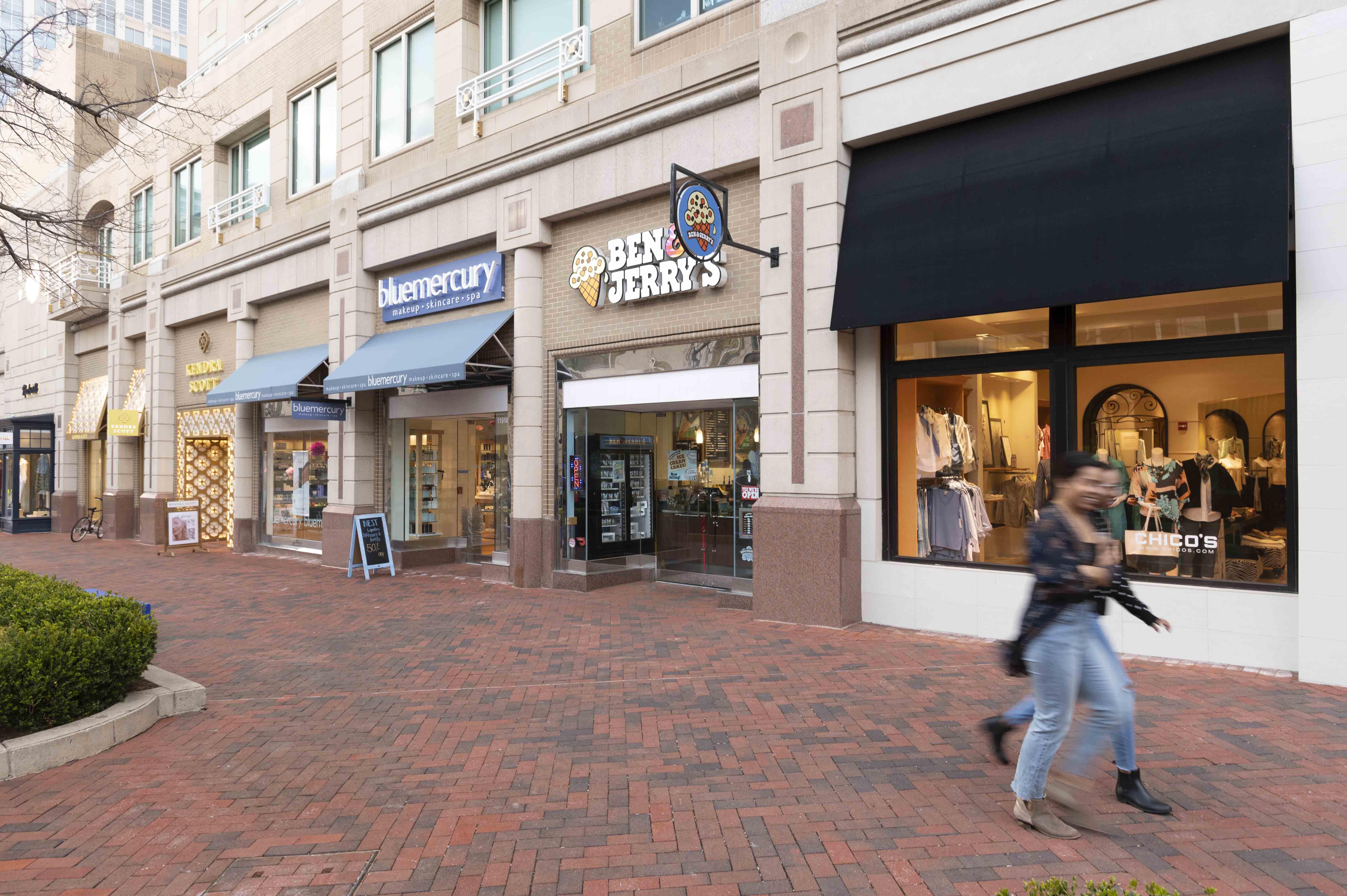 Shops and retail within Reston Town Center