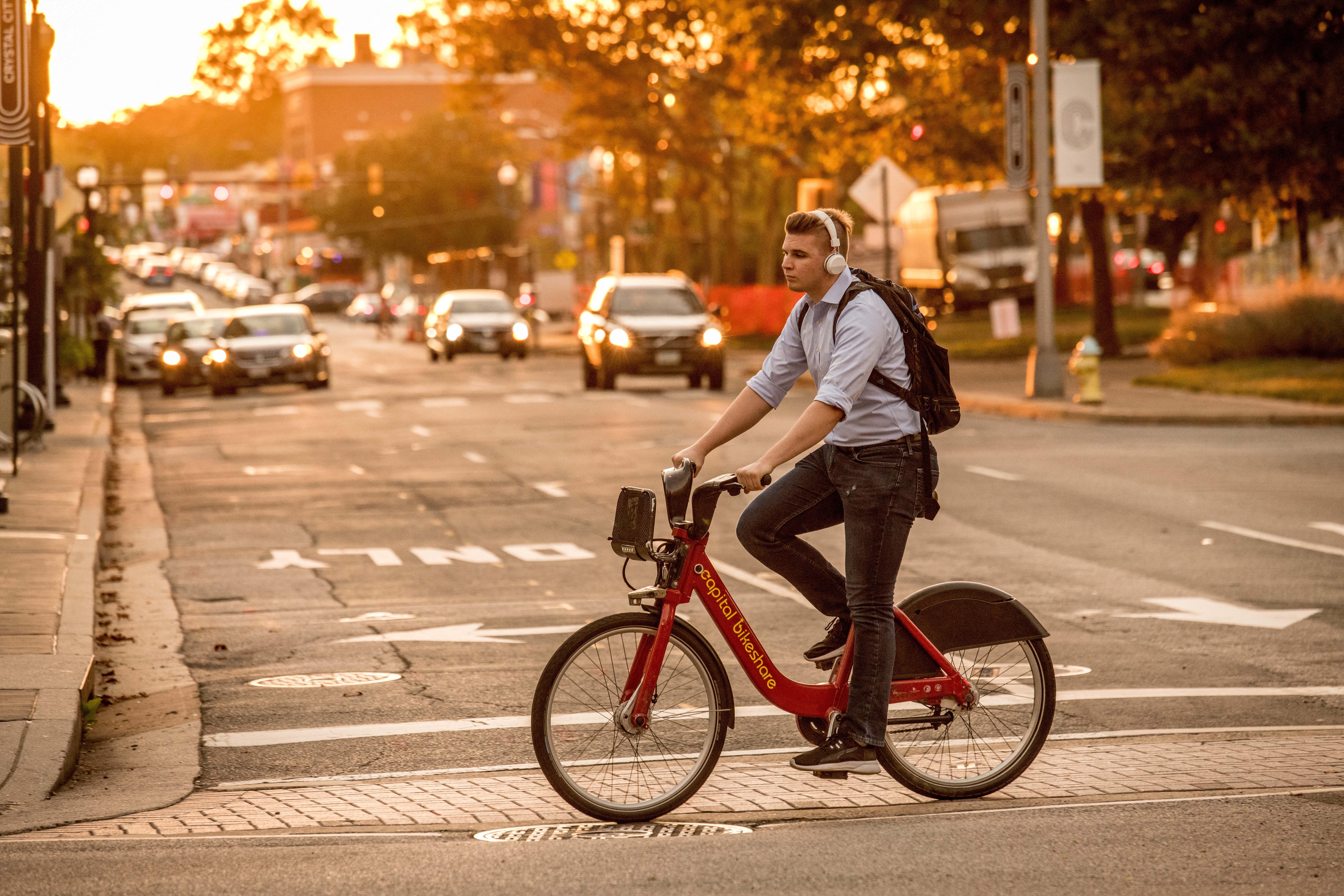 Bike share lanes throughout local roadways