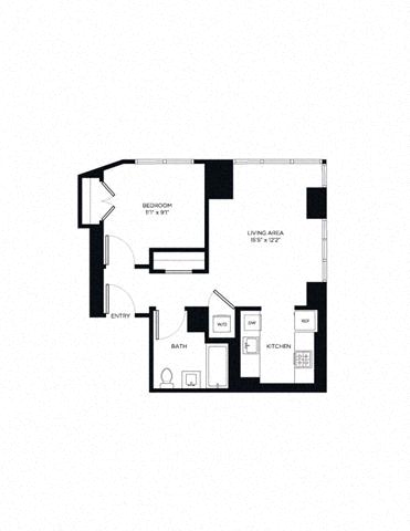 1 Bedroom 1E