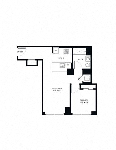 1 Bedroom 1H