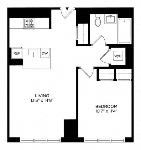 1 Bedroom 1AG East