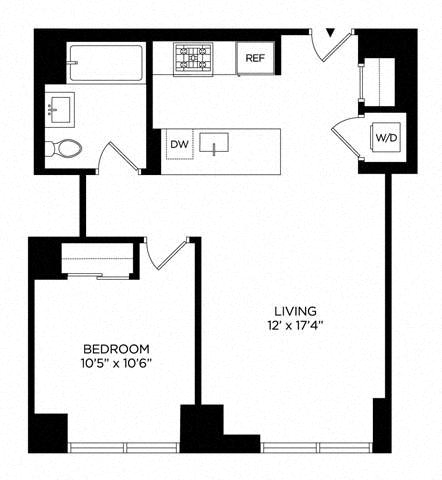 1 Bedroom 1AH South