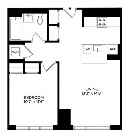 1 Bedroom 1AJ East