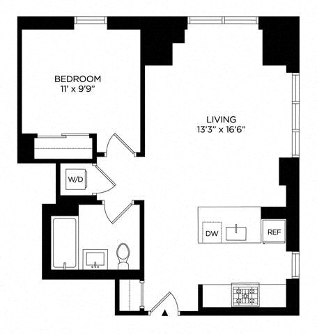 1 Bedroom 1AN Penthouse West
