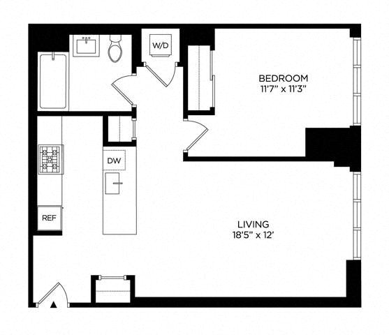 1 Bedroom 1AZ West