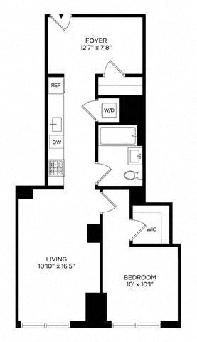 1 Bedroom 1BK South