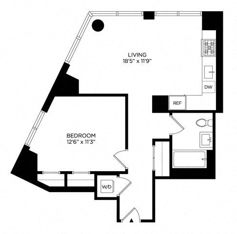 1 Bedroom 1BS North