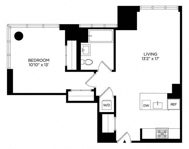 1 Bedroom 1BW South