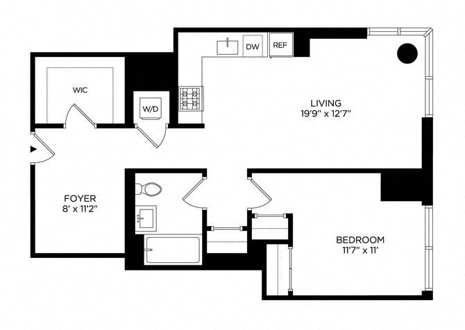 1 Bedroom 1CJ East