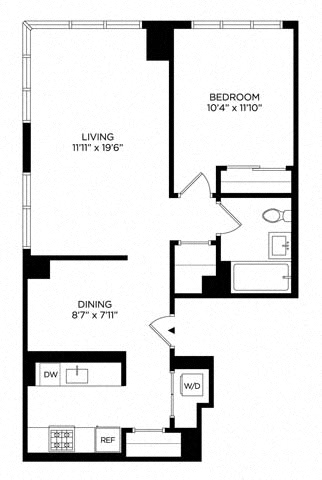 1 Bedroom 1CK South