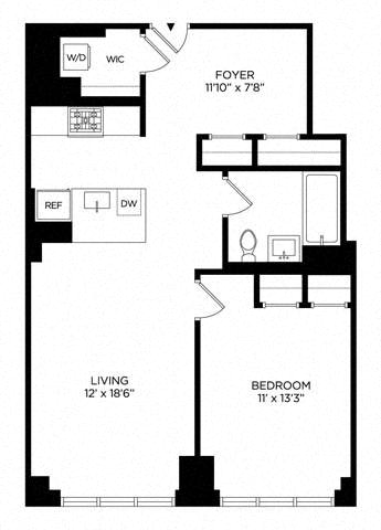 1 Bedroom 1CN West