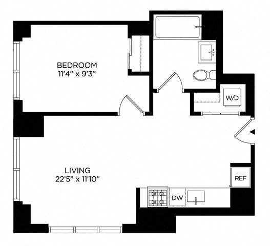 1 Bedroom 1G Penthouse East
