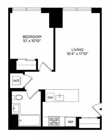 1 Bedroom 1S East