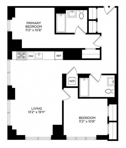 2 Bedroom 2AF Penthouse West