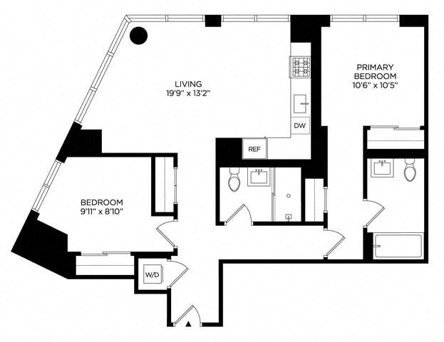 2 Bedroom 2AH North