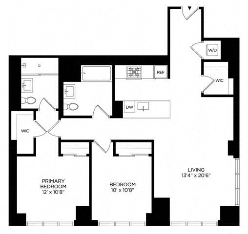 2 Bedroom 2AU Penthouse East