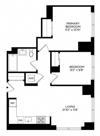 2 Bedroom 2G Penthouse East