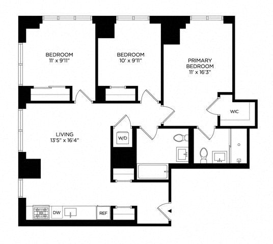 3 Bedroom 3A Penthouse West