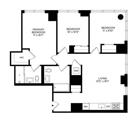 3 Bedroom 3B Penthouse South