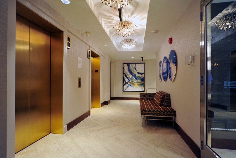 Lobby with Elevators