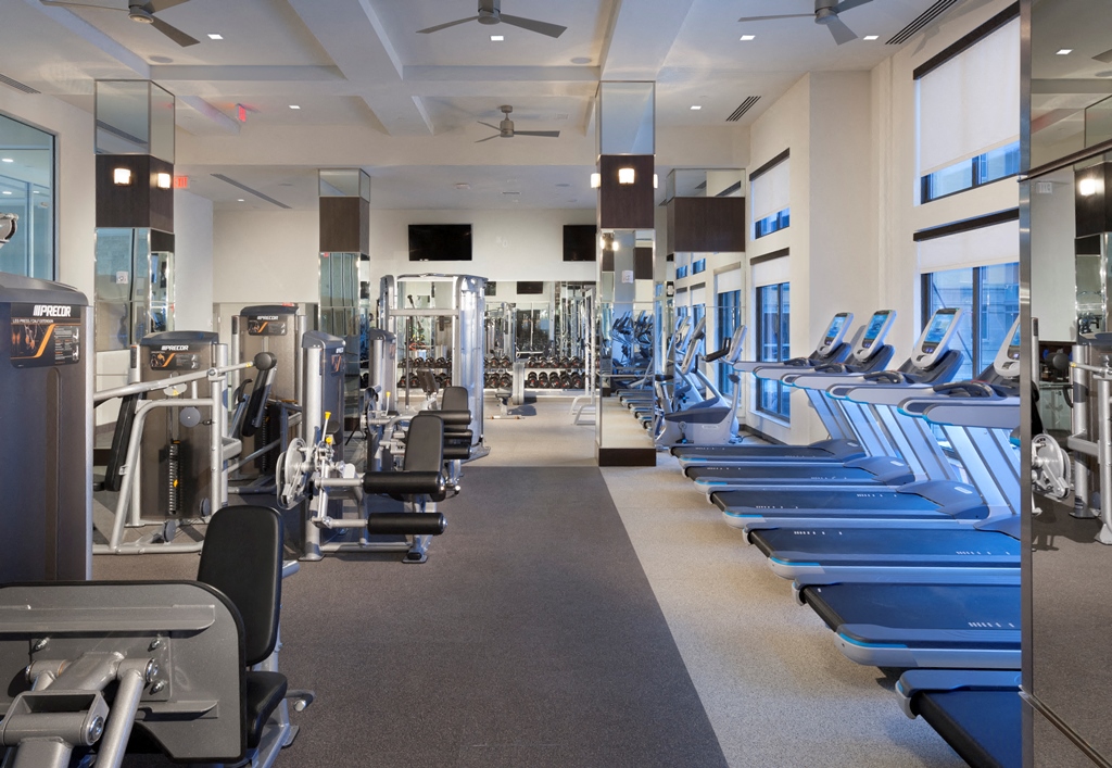 Fully outfitted fitness center