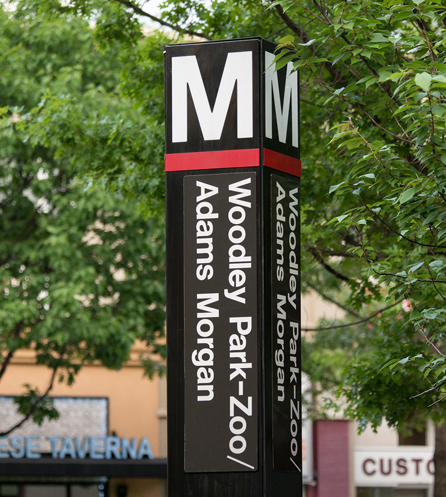 A short distance to the Woodley Park Metro Stop on the Red Line