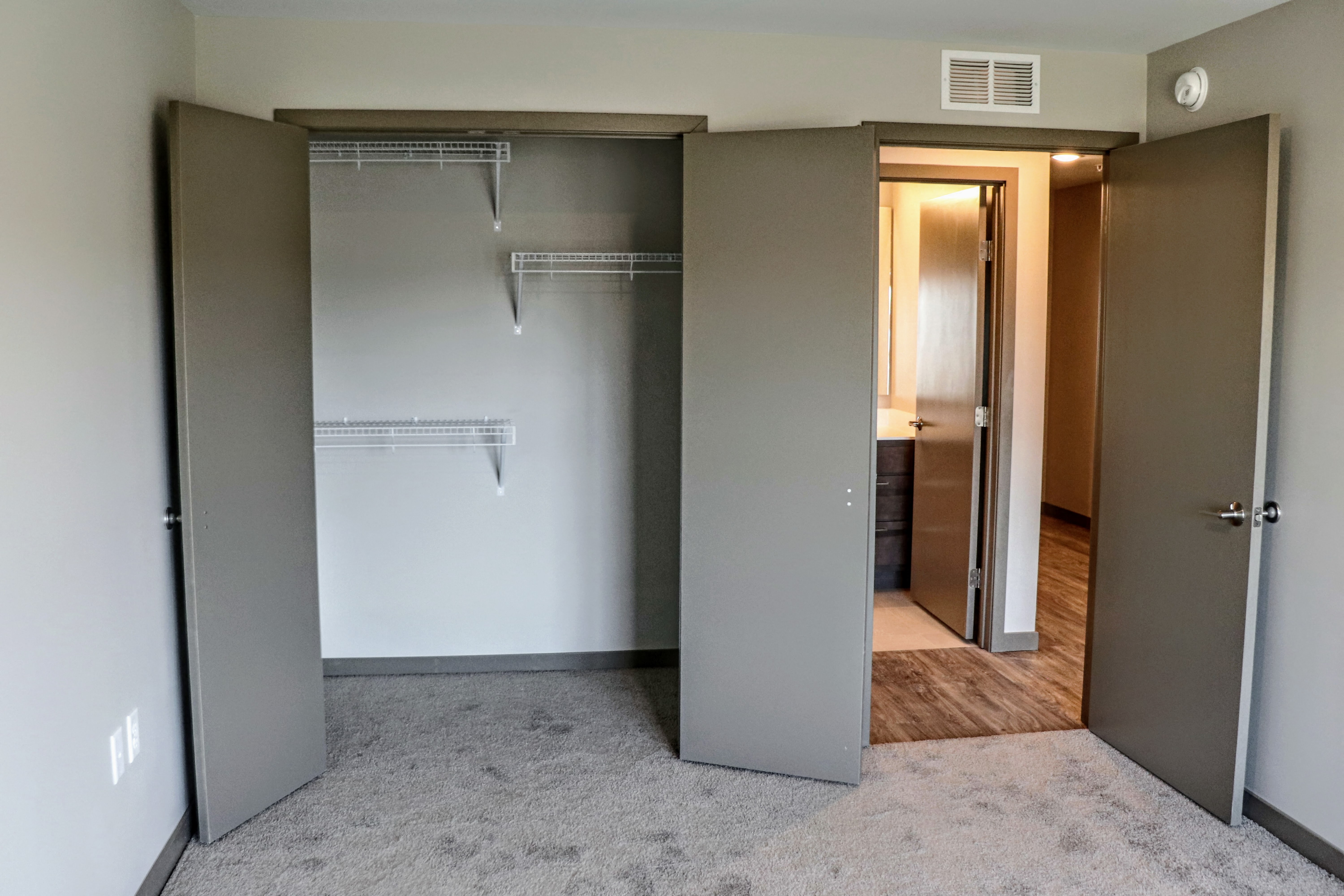 Plenty of closet and storage room.