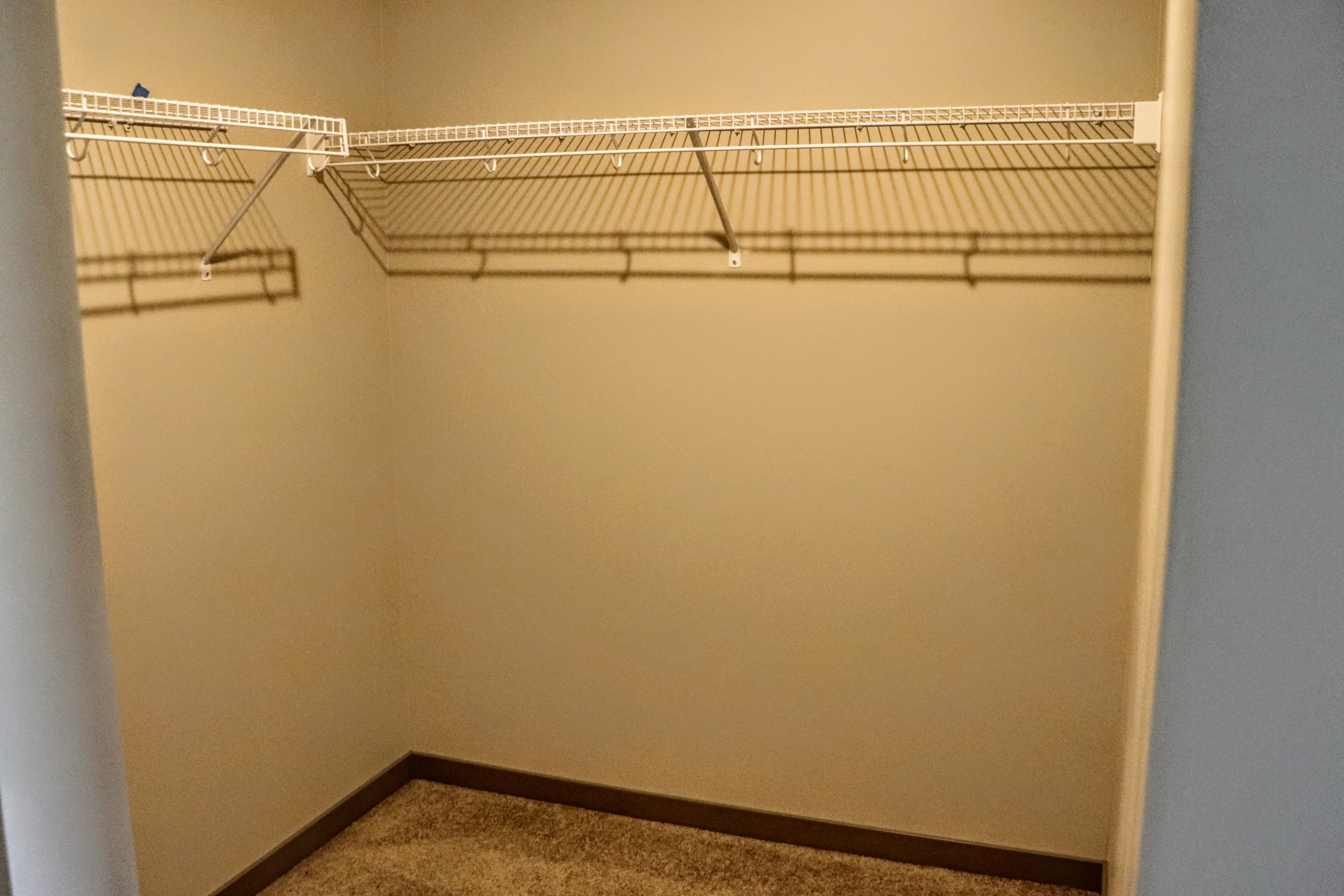 Spacious and plentiful closet and storage options.