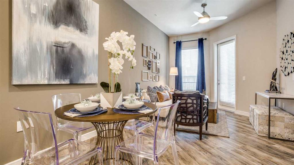 Large, open floor plans with high ceilings and natural sunlight.