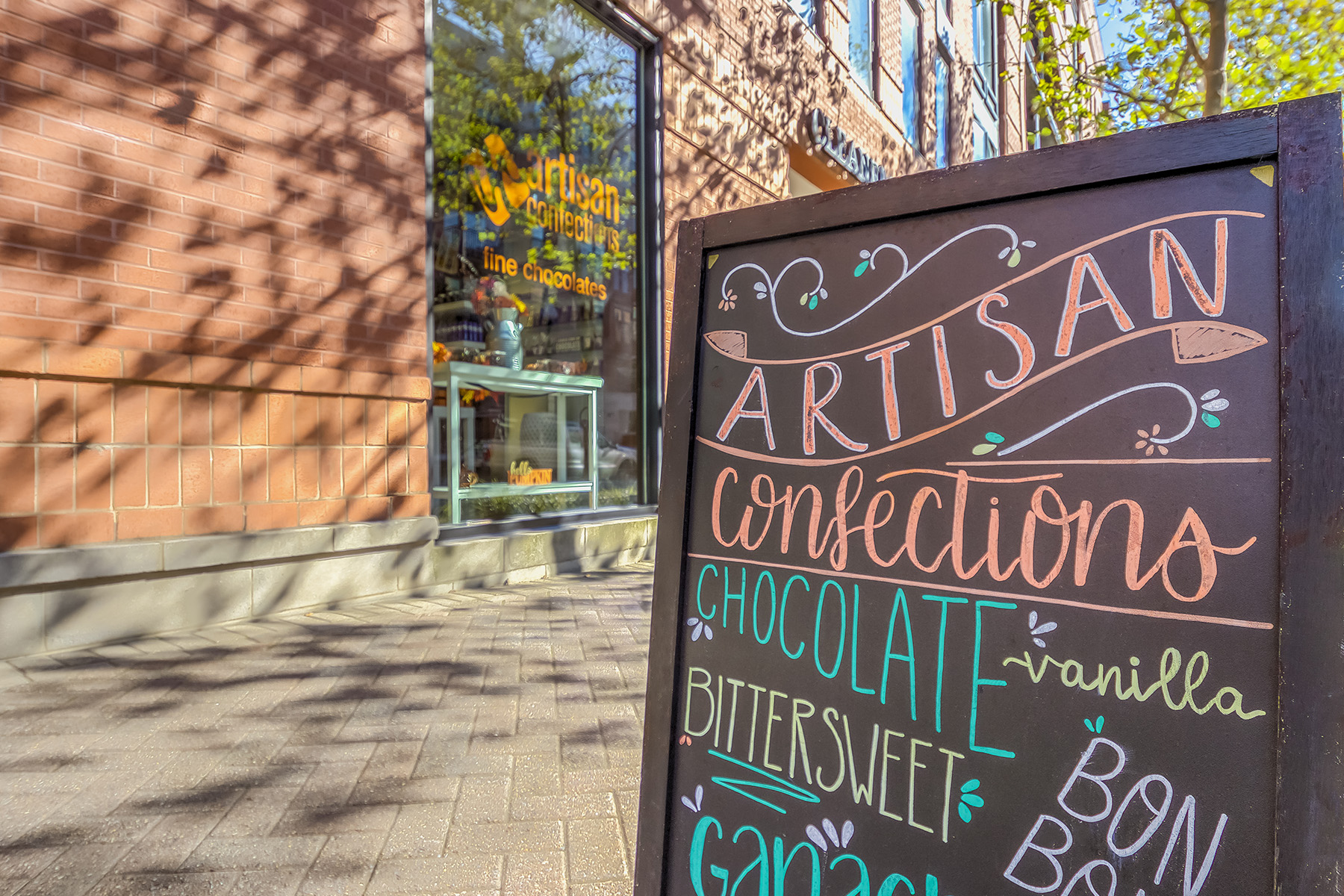 Artisan chocolates just down the street