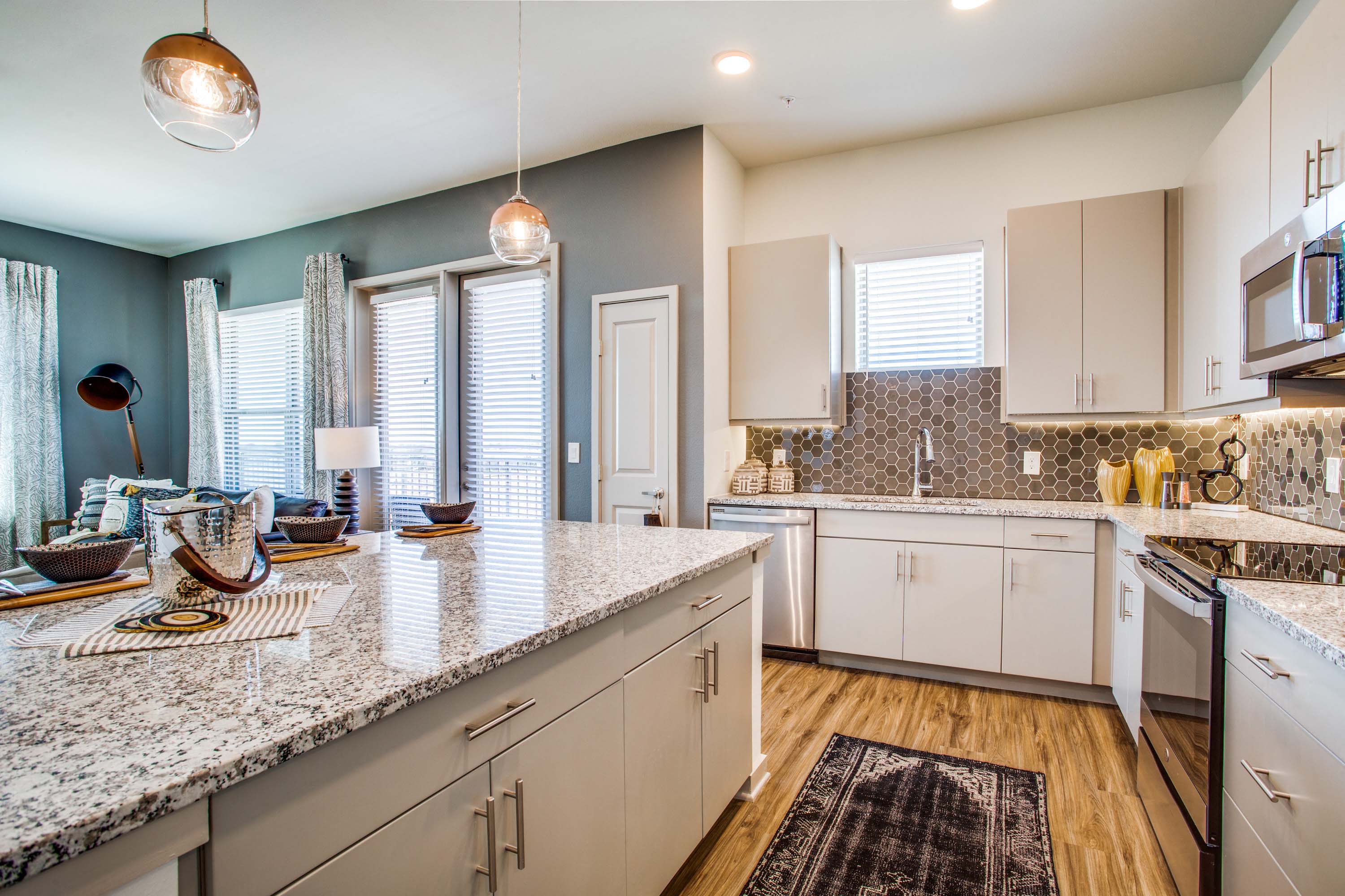 Spacious bathroom with large vanity
