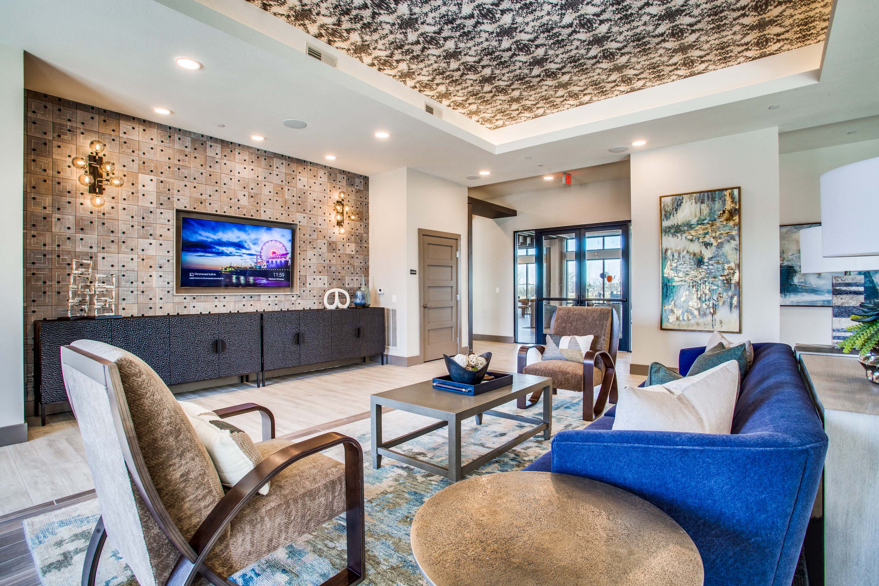 Resident lounge and entertainment space