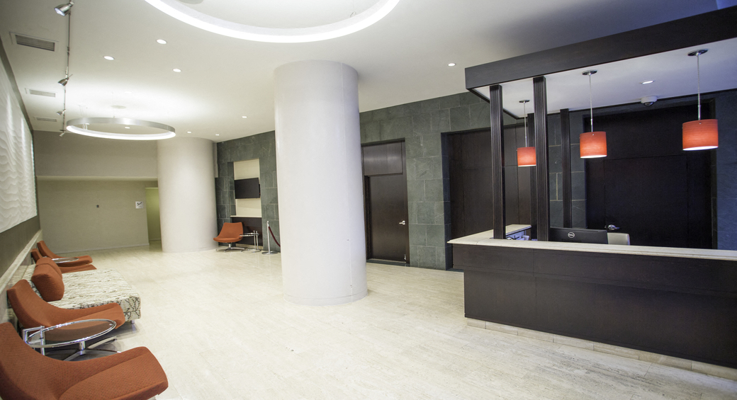 Contemporary Designer Lobby with 24-hour Concierge