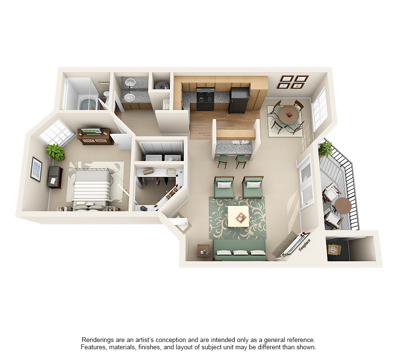 1 & 2 Bedroom Apartments for Rent Waterford on the Meadow