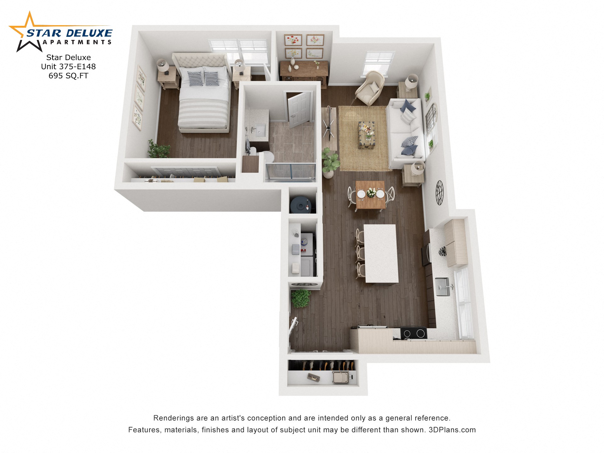 Two Bedroom Floorplan