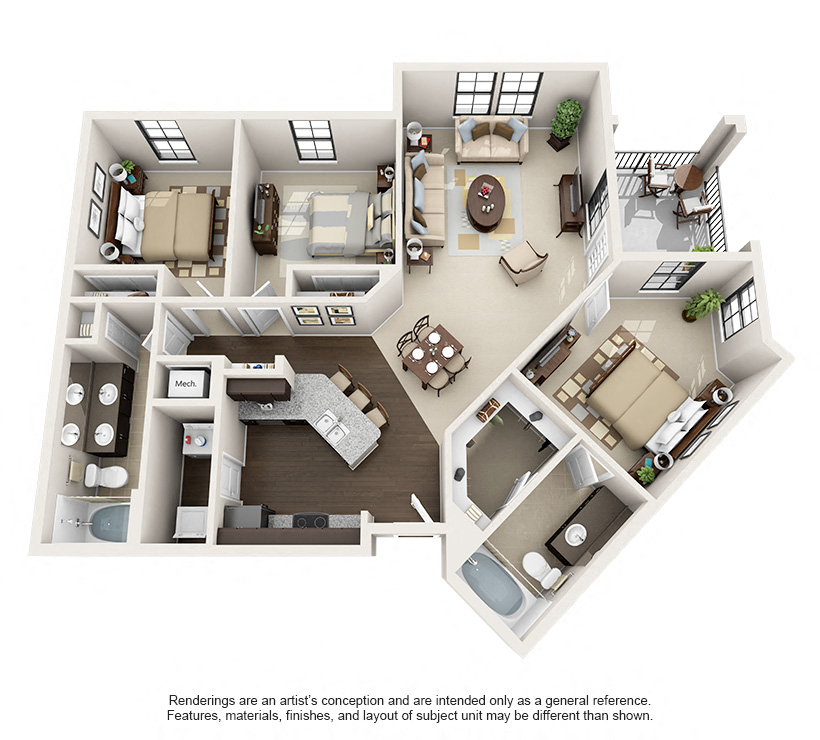 Luxury 1, 2, and 3 Bedroom Apartments in Birmingham, AL