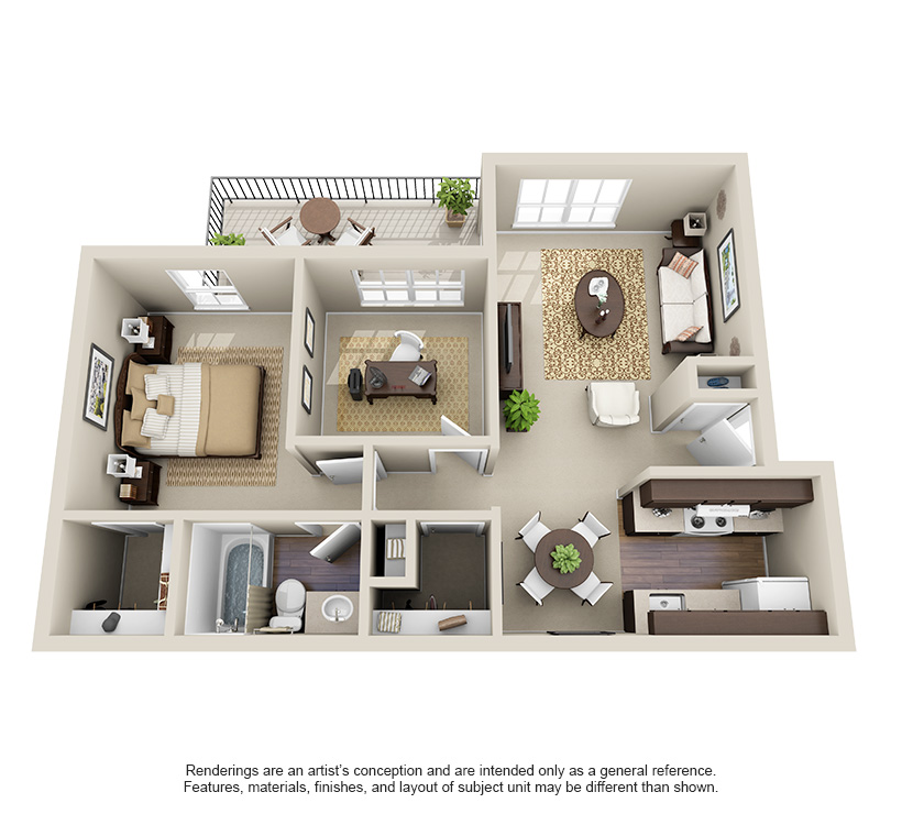 One and Two Bedroom Apartments in Houston, TX | Floor Plans